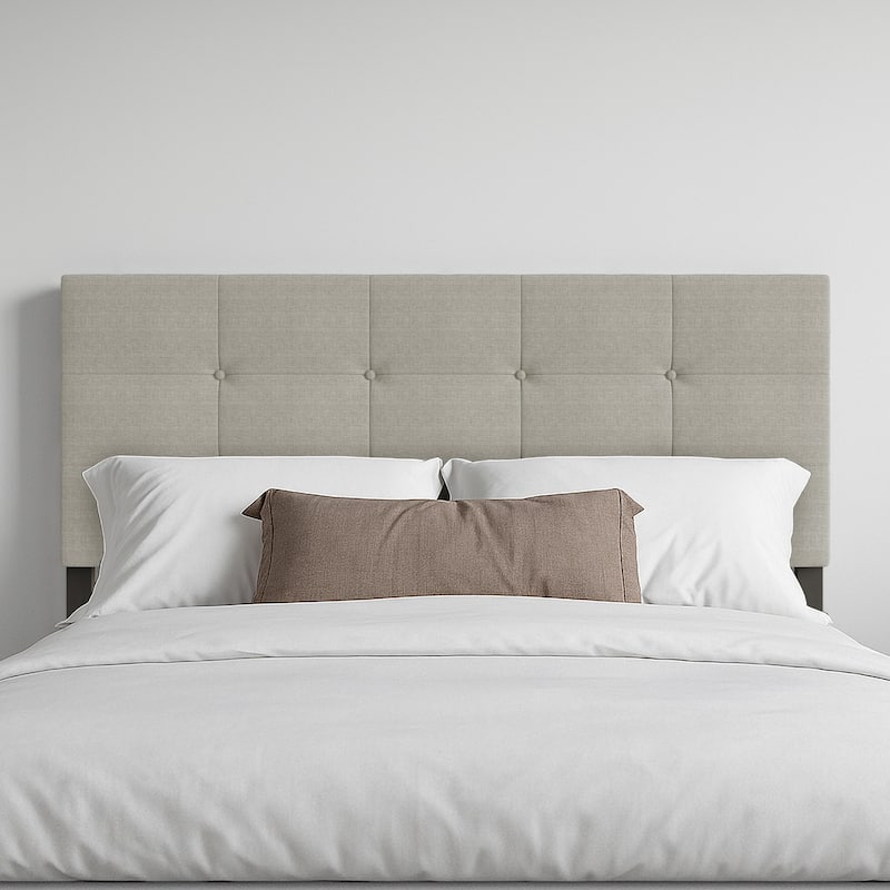 Gina Upholstered Headboard - Warm Grey - King
