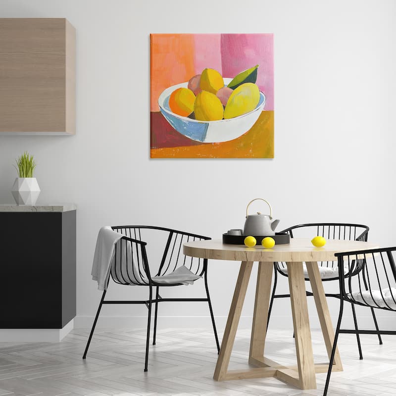 Stupell Bold Kitchen Citrus Fruits Canvas Wall Art Design By Walker Noble