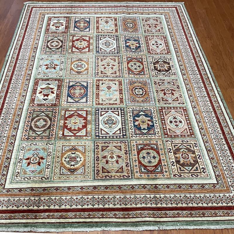 HERAT ORIENTAL Handmade Super Kazak Wool Rug - 5'11" x 8'1"