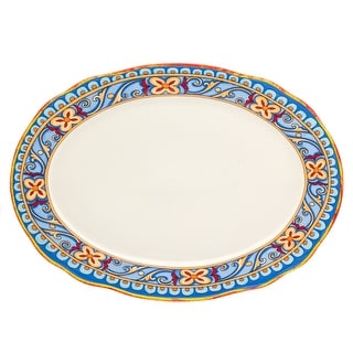 Euro Ceramica Duomo 18-inch Oval Platter