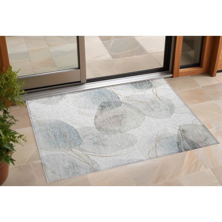 Bax Artistic Abstract Weather Resistant Sleek Contemporary Outdoor Rug