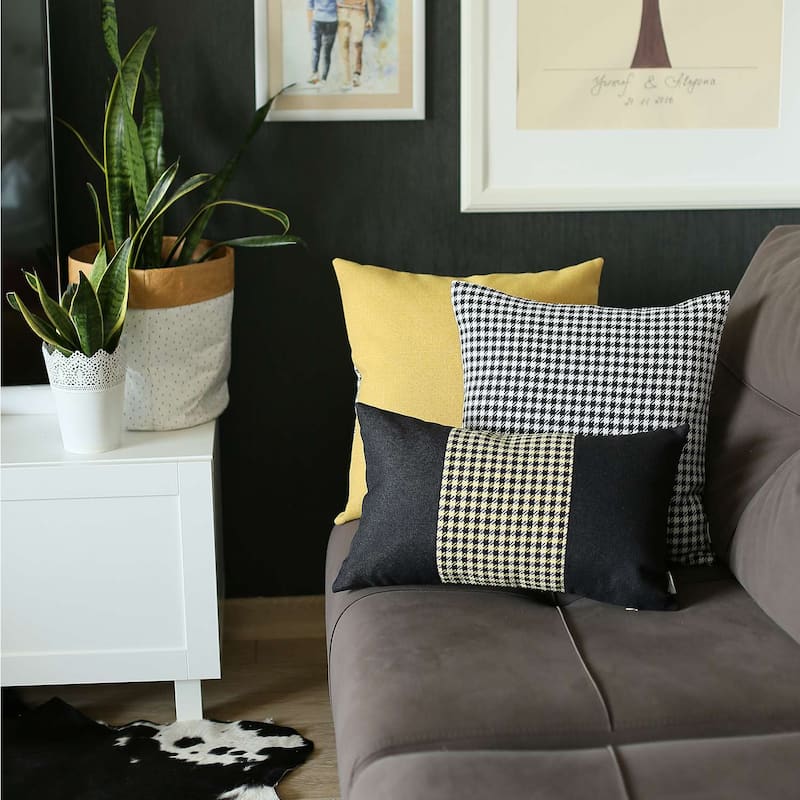 Boho-Chic Decorative Houndstooth Jacquard Pillow Covers