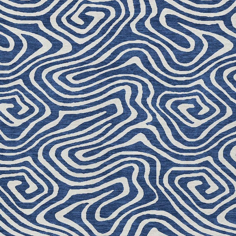 HomeRoots Abstract Transitional Rectangle Outdoor Rug