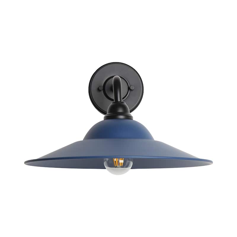 Golden Lighting 5096-OWL15 MBL Croma 12" Tall Outdoor Wall Sconce