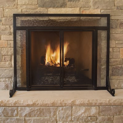 Pleasant Hearth Manchester Fireplace Screen 44"W x 33"H