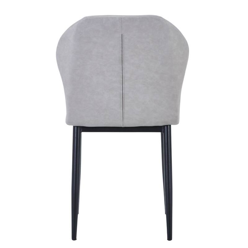 Mosaic Modern Fabric Upholstered Accent Dining Chair With Metal Legs & Curved Backrest Side Chair for Home or Office (Set of 4)