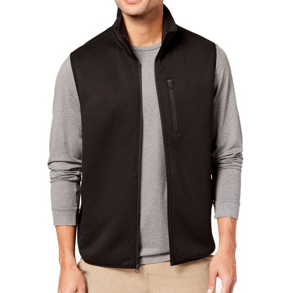 Download Shop 32 Degrees Black Mens Size Medium M Full-Zip Mock-Neck Vest Sweater - On Sale - Free ...