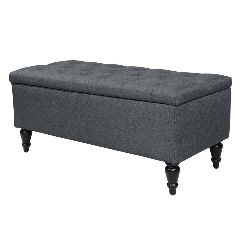 Maypex 38" Fabric Upholstered Tufted Storage Bench