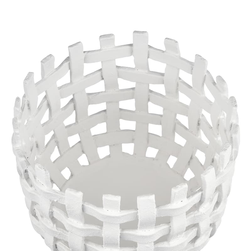 Elk Home Haney White Composite 6.75 Inch Wide Candleholder