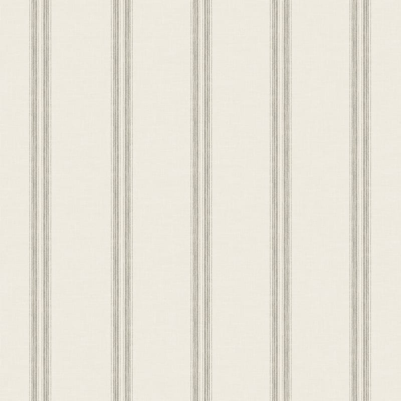 Chesapeake Johnny Charcoal Stripes Wallpaper