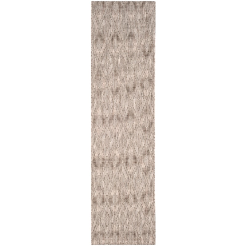 SAFAVIEH Courtyard Marolyn Indoor/Outdoor Waterproof Patio Rug - Beige/Beige - 2'3" x 12' Runner