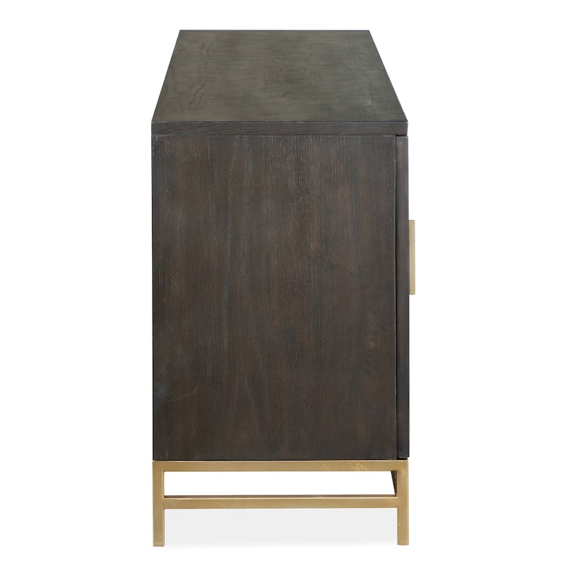 Magnussen Home Lindon Coffee Bean Dark Small Console - W x D x H