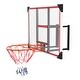 preview thumbnail 3 of 1, PC Transparent Board 110*75cm Red And White Steel Edging Wall-Mounted Adult Maximum Applicable 7# Ball Backboard - 3.31 x 29.53