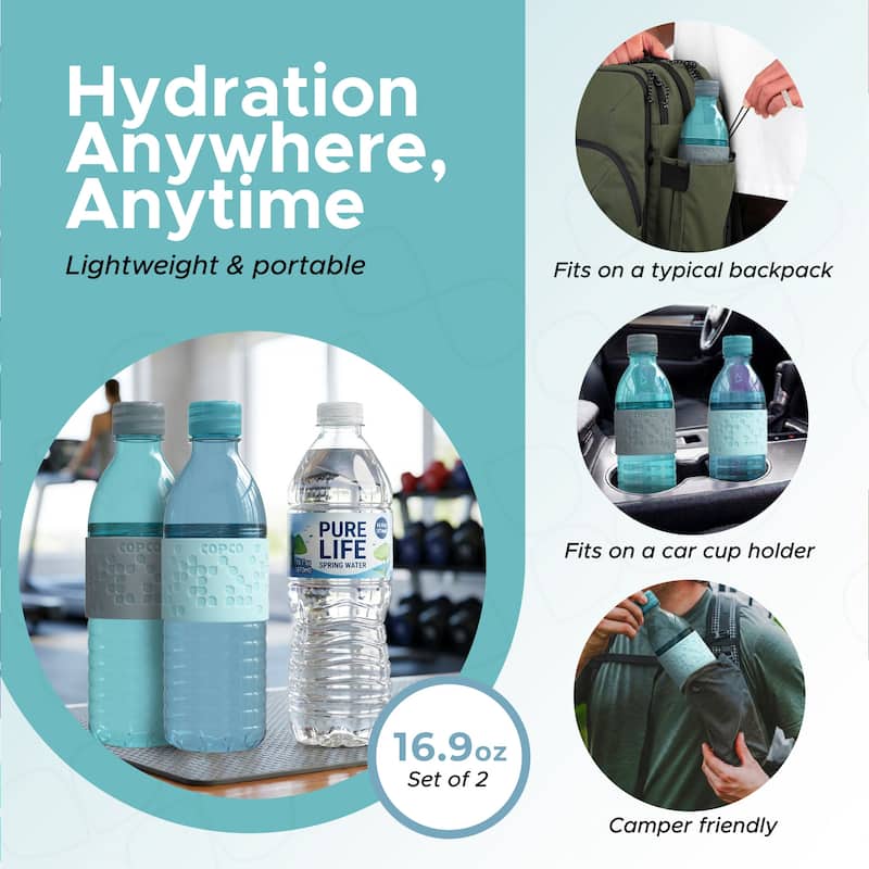 Copco Hydra Tritan Water Bottle Set of 2 BPA Free