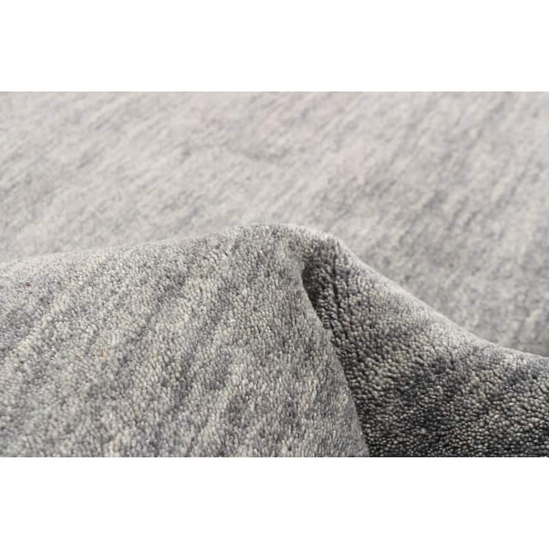 ECARPETGALLERY Hand Loomed Kashkuli Gabbeh Grey Wool Rug - 3'10 x 5'8