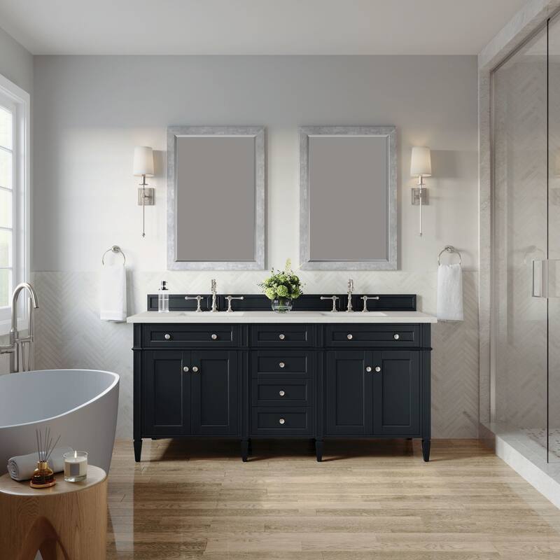 James Martin Vanities 650-V72-3LDL Brittany 72" Double Basin Poplar