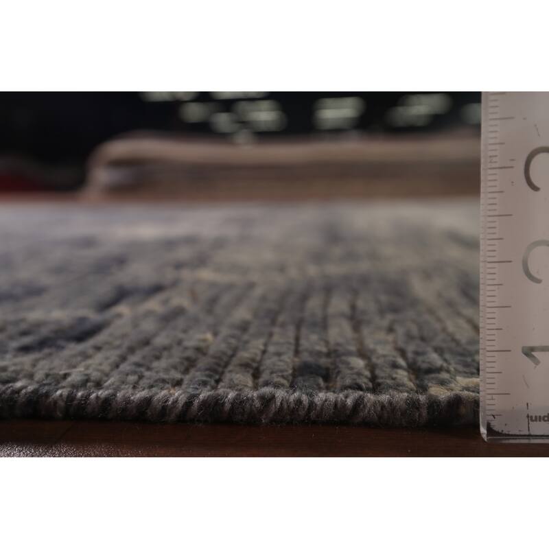 Blue & Gray Moroccan Area Rug Hand-Knotted Wool Carpet - 5'11"x 10'0"