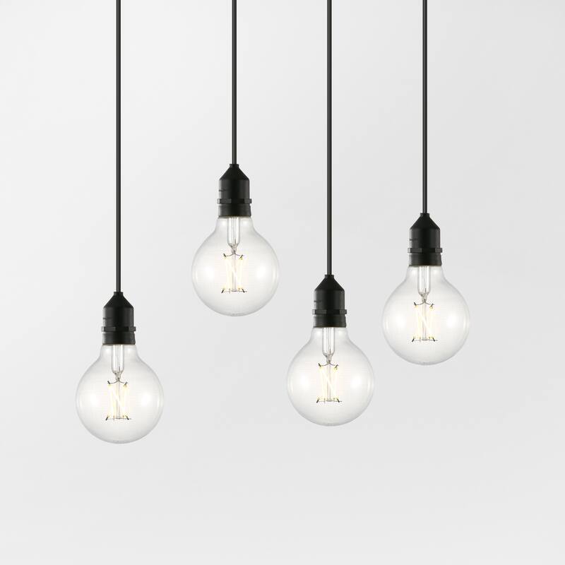 Light Society Set of 4 Niva G25 LED Filament Light Bulbs