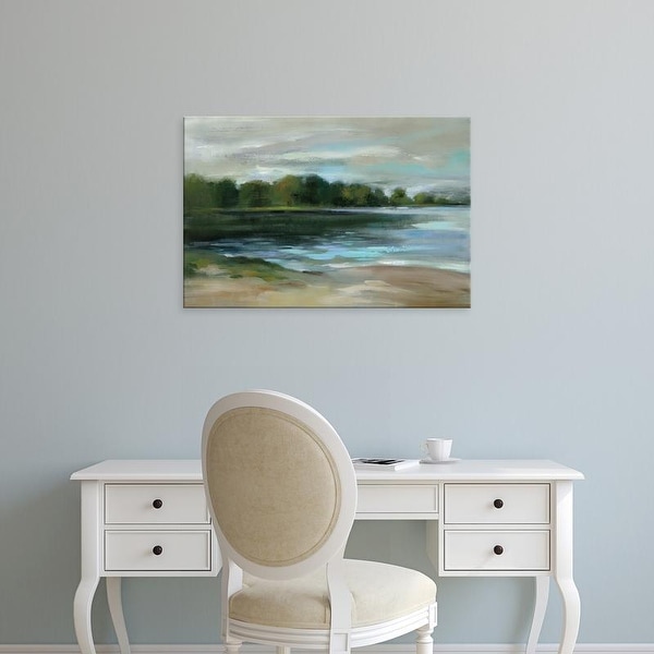 Easy Art Prints Silvia Vassileva's 'Lake Afternoon Stillness' Premium Canvas Art
