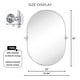 preview thumbnail 9 of 24, TEHOME Elysian Farmhouse Oval Pivot Metal Wall Mirror - 20'' x 30''
