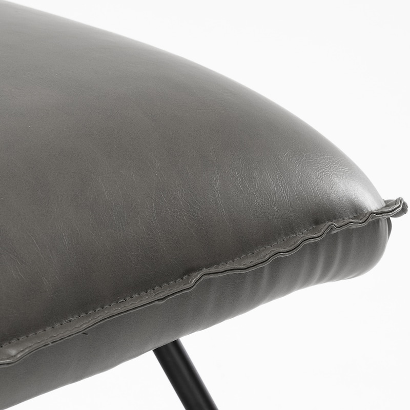 Mid Century Faux Leather Accent Chair With Adjustable Backrest Set of 2 - 31.5'' H X 22.2'' W X 23.6'' D