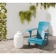 preview thumbnail 1 of 4, SAFAVIEH Outdoor Living Mopani Adirondack Blue Acacia Wood Chair