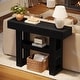 preview thumbnail 16 of 28, 41-Inch Farmhouse Console Table for Entryway, 2-Tier Narrow Sofa Table - 41.34" W x 11.81" D x 31.5" H