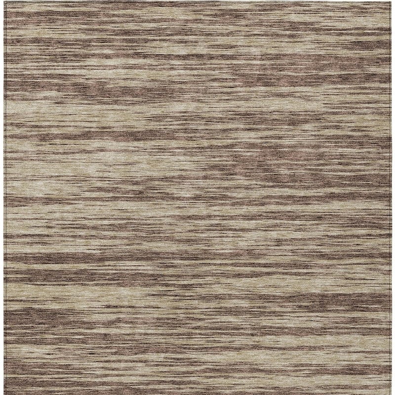 HomeRoots Abstract Modern Rectangle Outdoor Rug