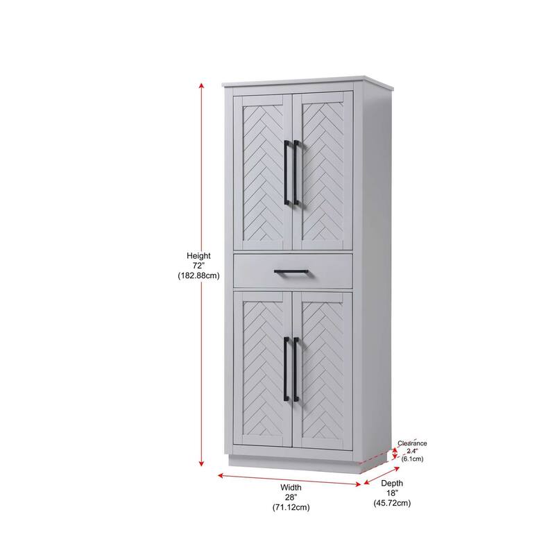 Raphael Bath Storage Cabinet (16-28 In.)