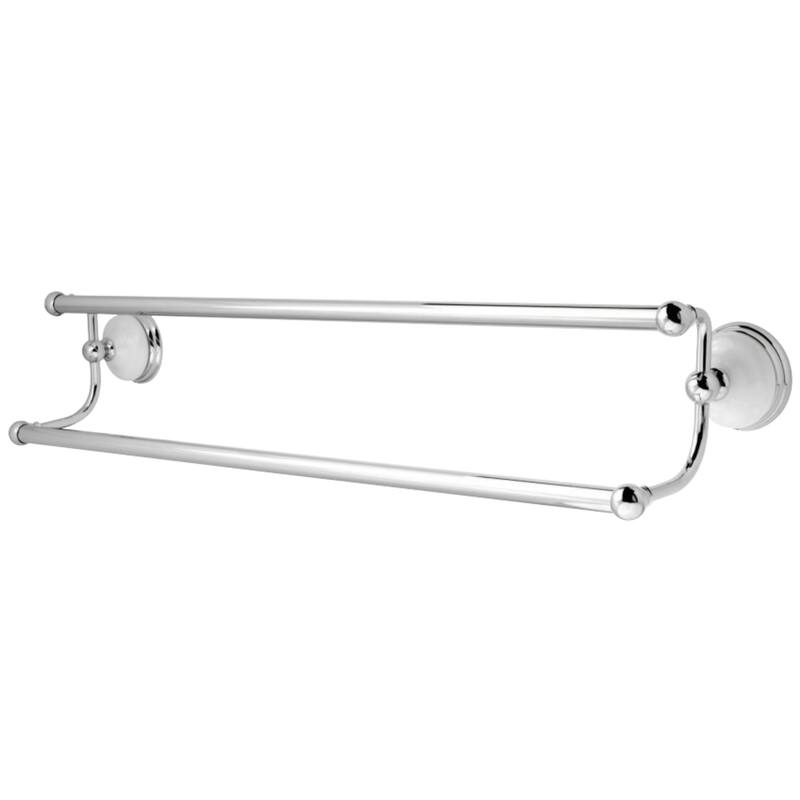 Kingston Brass Victorian 24-Inch Dual Towel Bar - Polished Chrome