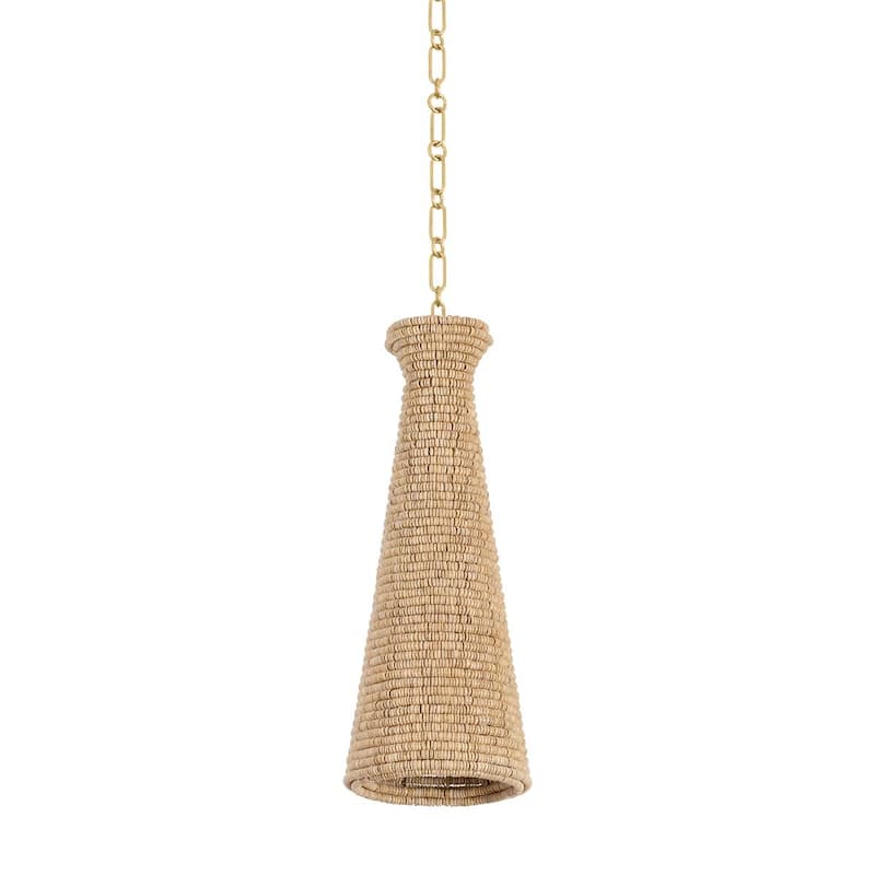 Hudson Valley Lighting 5008 Tallman 8" Wide Mini Pendant - Vintage Gold Leaf