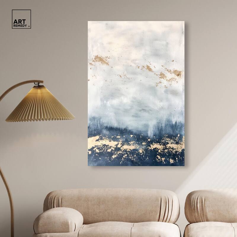Ocean's Gold Hues II Canvas by Art Remedy, Gallery Wrapped