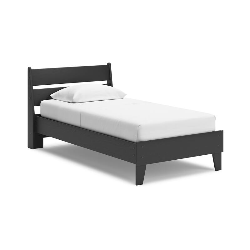 Signature Design by Ashley Socalle Black Panel Platform Bed