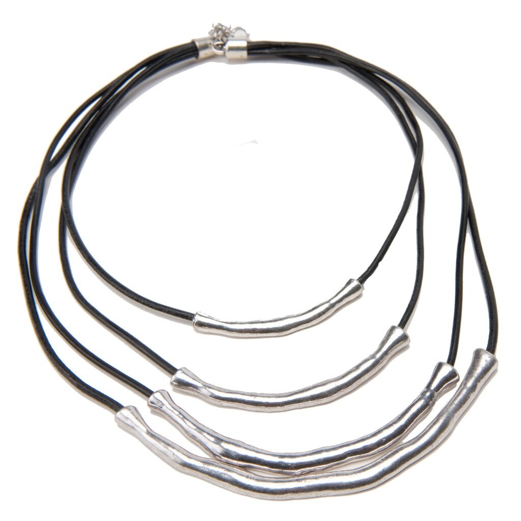 Shop Designer Zara Leather Necklace On Sale Overstock 21471291