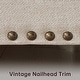 preview thumbnail 13 of 11, Morden Fort Chenille Fabric Loveseat with Rolled Arm and Nailhead Trim