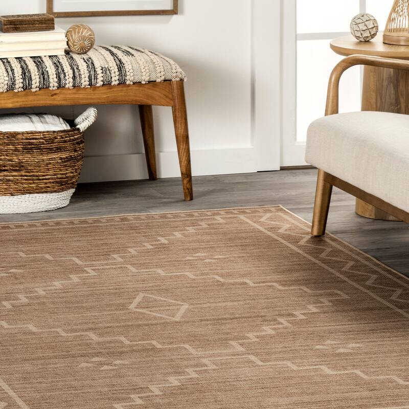 Velma Easy Jute Machine Washable Area Rug