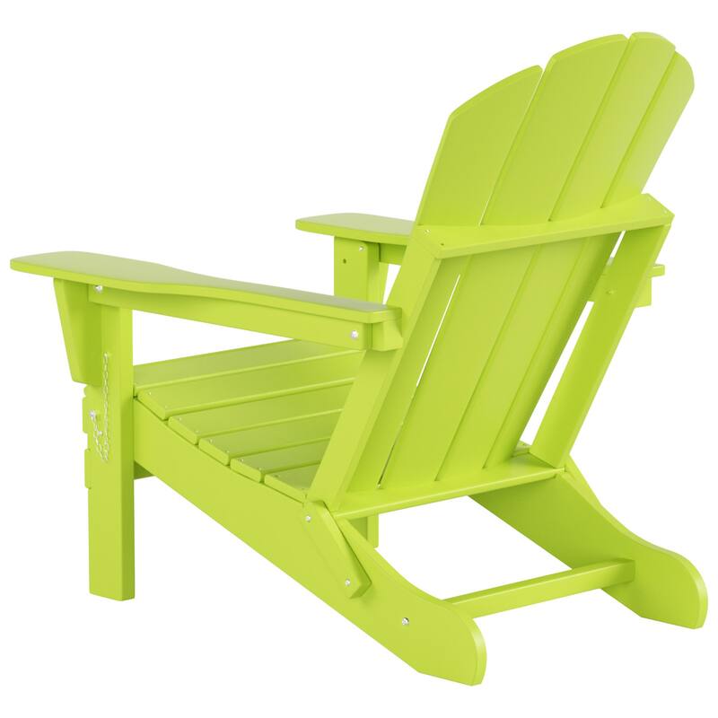 POLYTRENDS Laguna All Weather Poly Outdoor Adirondack Chair - Foldable (Set of 4)