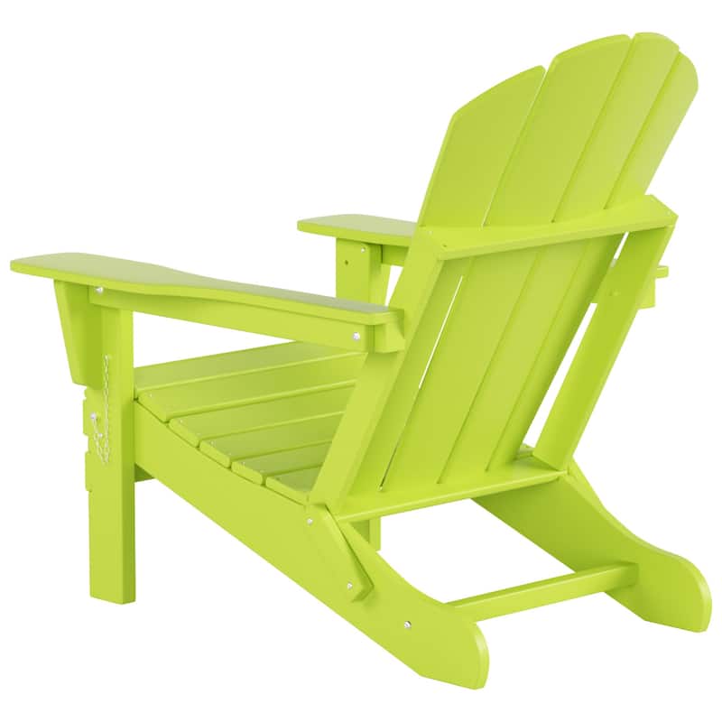 POLYTRENDS Laguna Outdoor Eco-Friendly Poly Folding Adirondack Chair (Set of 2)