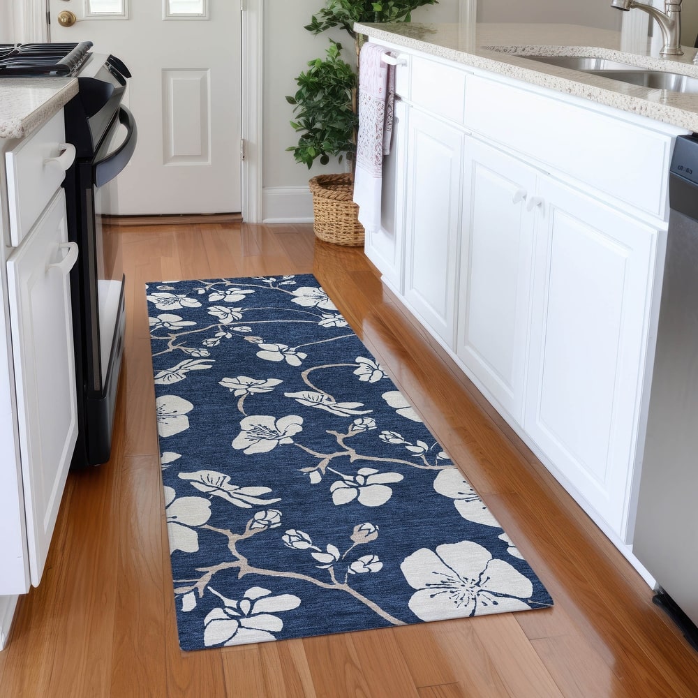 Premium Washable Super Soft Modern Floral Mayfield Rug