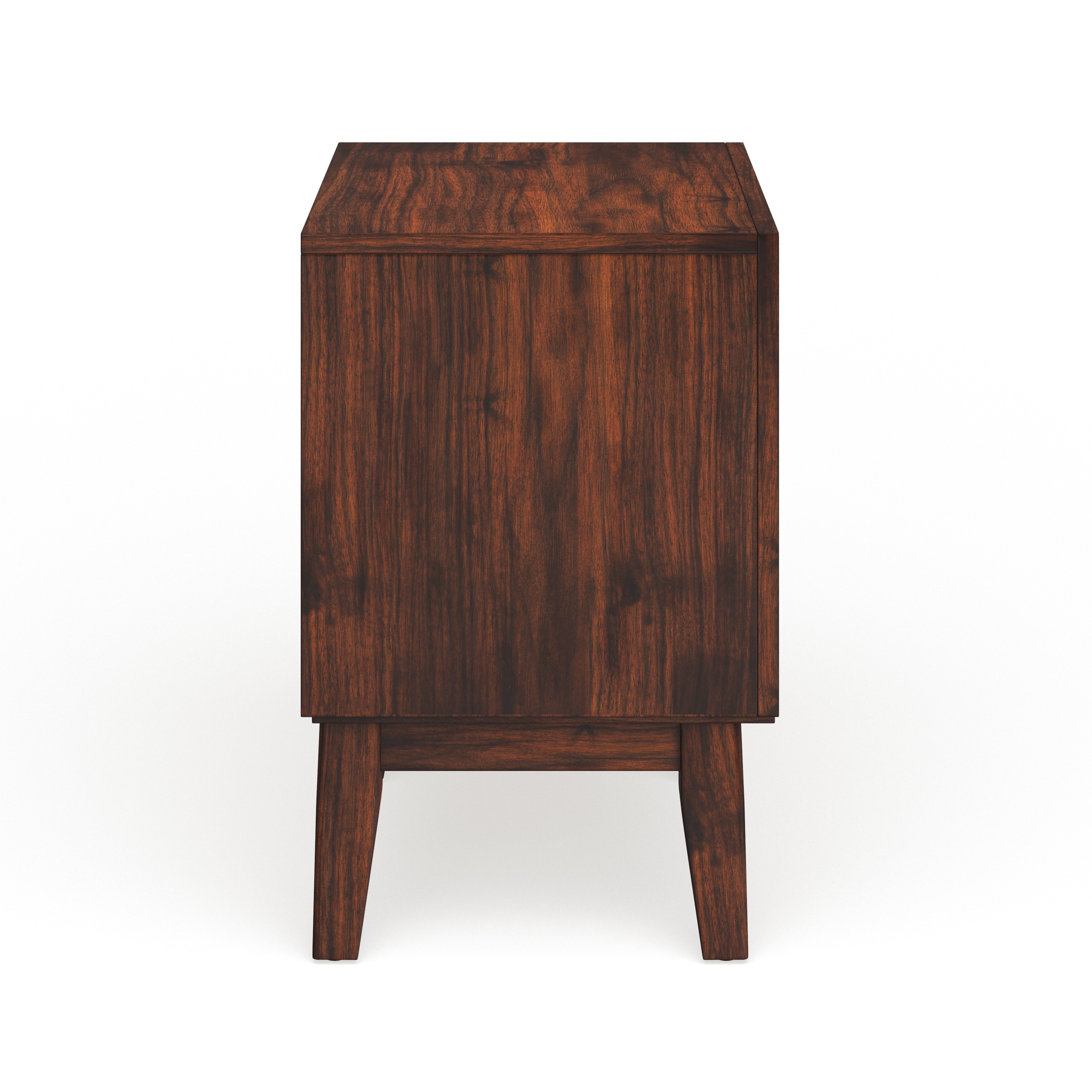 Shop Black Friday Deals On Furniture Of America Kasten Brown Cherry 2 Drawer Mid Century Style Nightstand On Sale Overstock 20460869