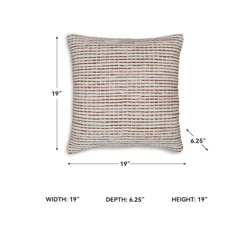 Signature Design by Ashley Nashlin Red/White Pillow (Set of 4)