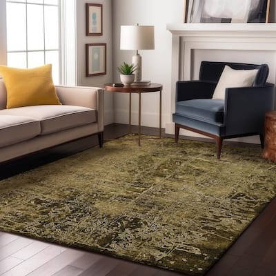 Premium Washable Super Soft Solid Abstract Mayfield Rug