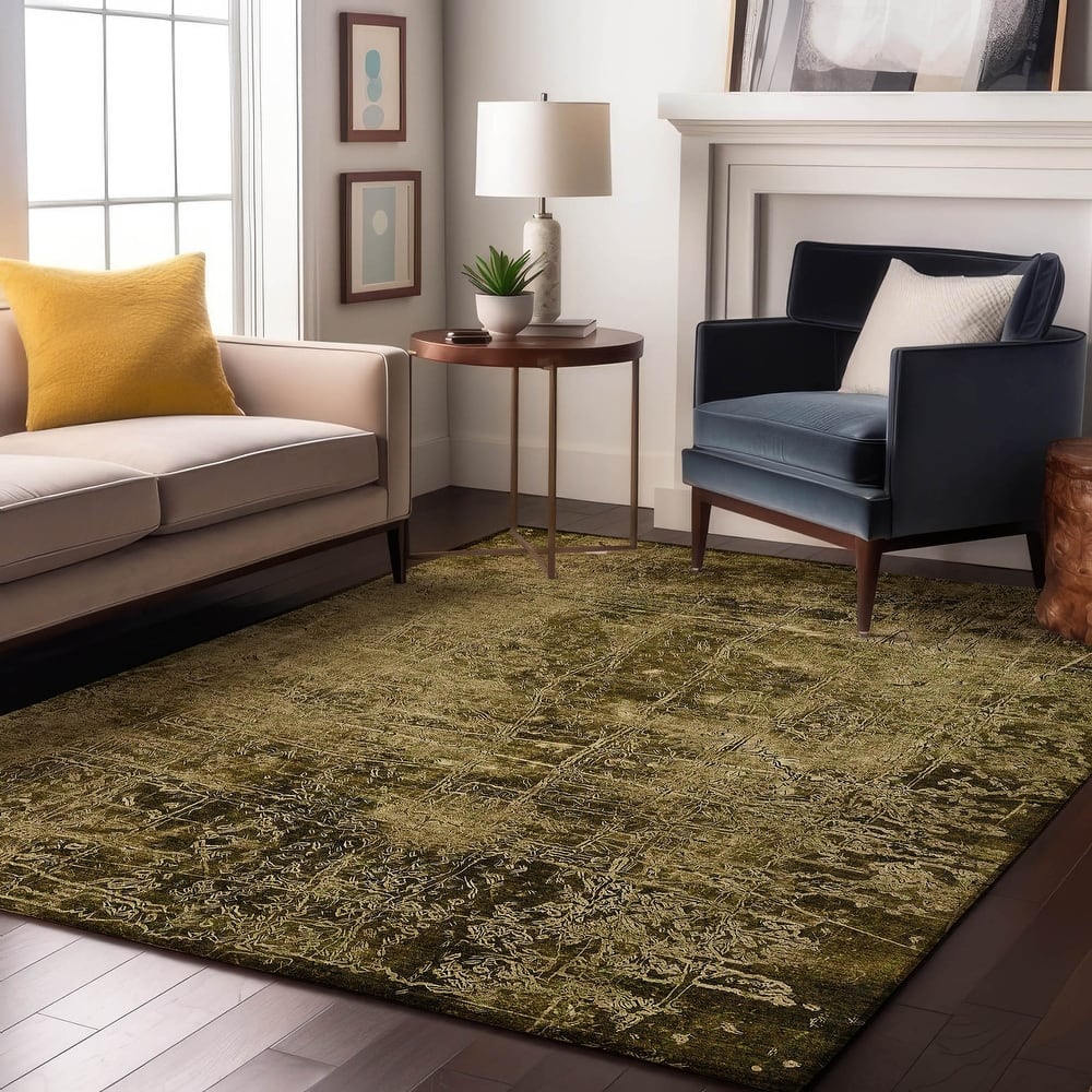 Premium Washable Super Soft Solid Abstract Mayfield Rug