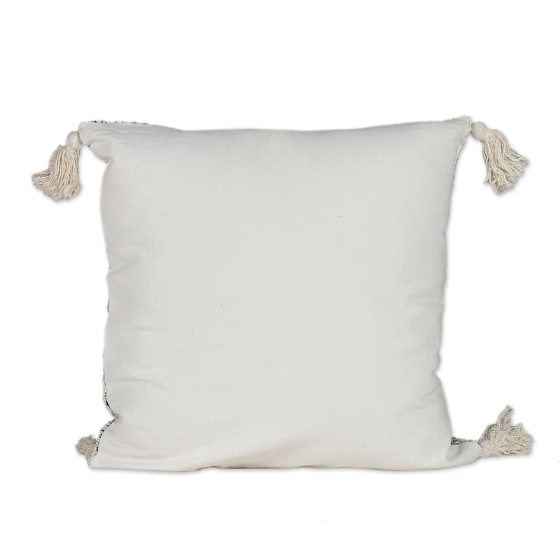 Novica Handmade Ivory Appeal Cotton Blend Cushion Covers (Pair)