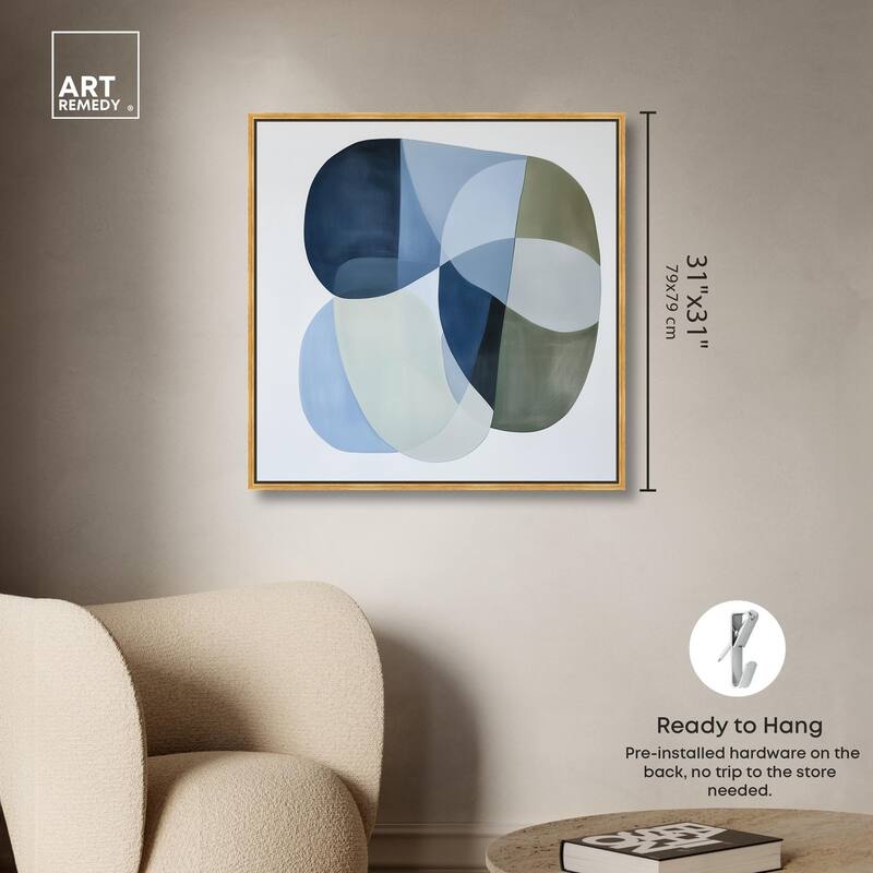 Serene Overlap II Canvas by Art Remedy
