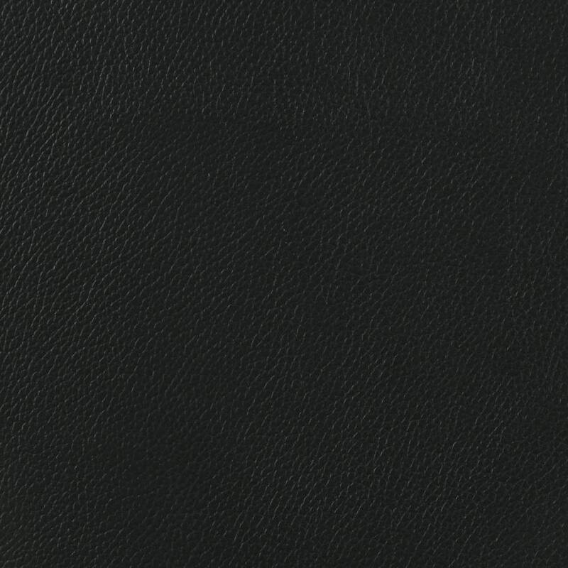 Set of 2 Black Tufted Leatherette Upholstered Dining Chairs, Walnut