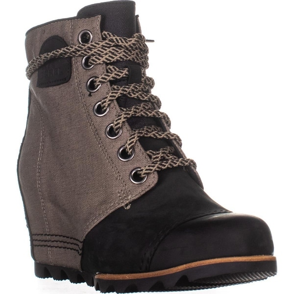 sorel black ankle boots