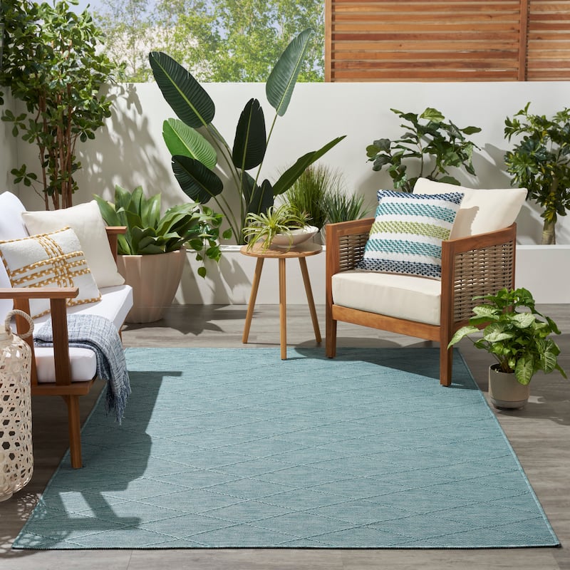 Nourison Practical Solutions Indoor/Outdoor Geometric Area Rug