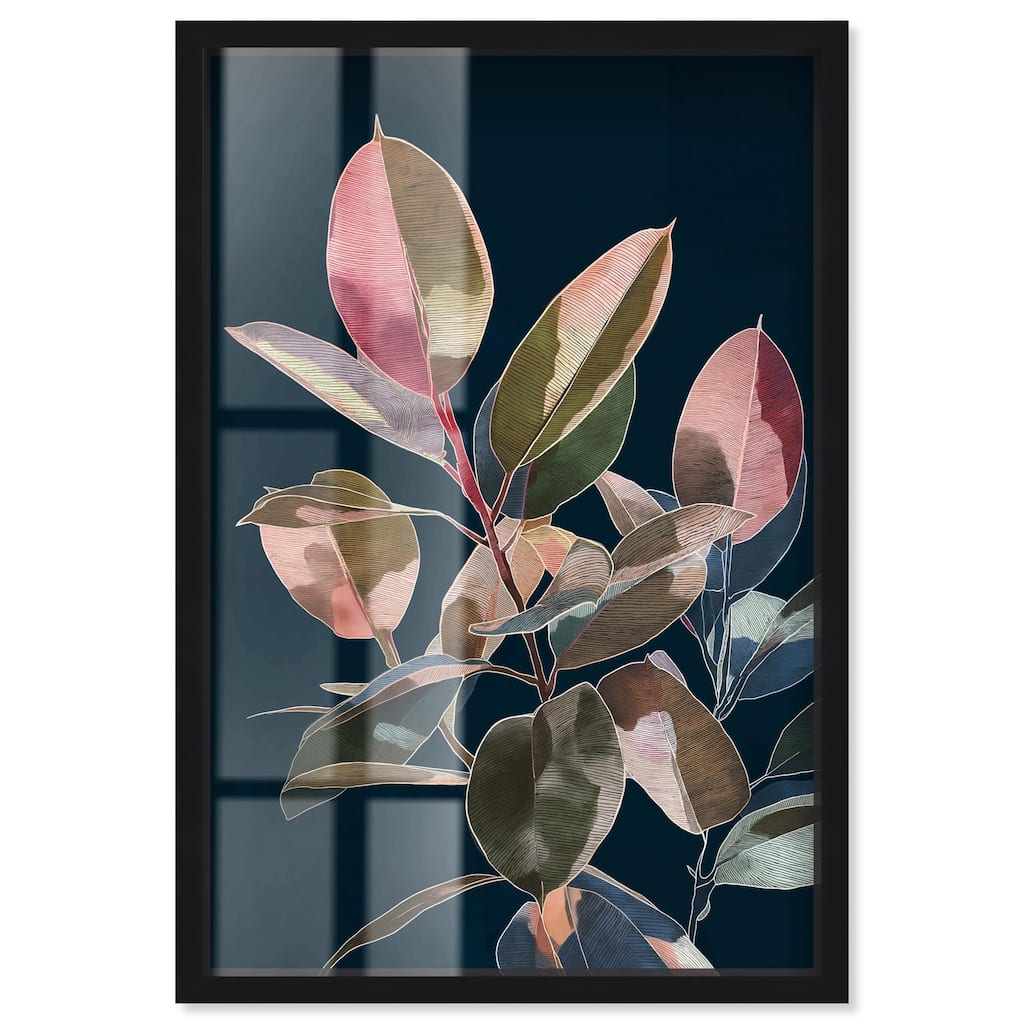 Fuchsia Frond I Shadowbox by Art Remedy