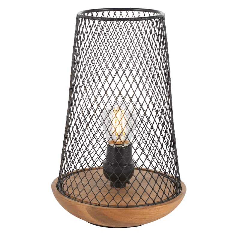 SAFAVIEH Lighting Aysu Modern Industrial 10-inch Table Lamp - 7 In. W x 7 In. D x 10 In. H - 7Wx7Dx10H
